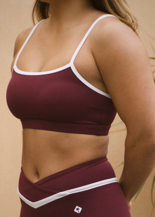 BRASSIÈRE WORKOUT - BORDEAUX