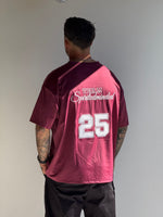 T-SHIRT OVERSIZE TRAINING - BORDEAUX