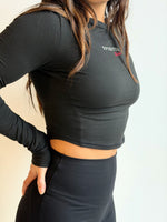 TOP MANCHES LONGUES "ESSENTIEL" NOIR