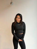 TOP MANCHES LONGUES "ESSENTIEL" NOIR