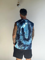 TANK TIE & DYE SOLSTICE FLOW - BLEU