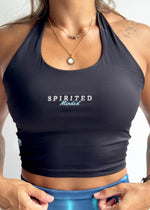TOP / BRASSIÈRE TOUR DE COU - NOIR