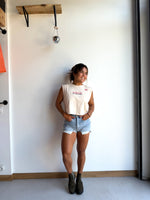 CROP TOP DÉBARDEUR - BEIGE