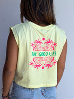 CROP TOP OVERSIZE "THE GOOD LIFE"