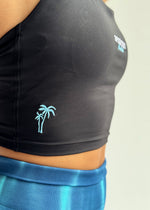 TOP / BRASSIÈRE TOUR DE COU - NOIR