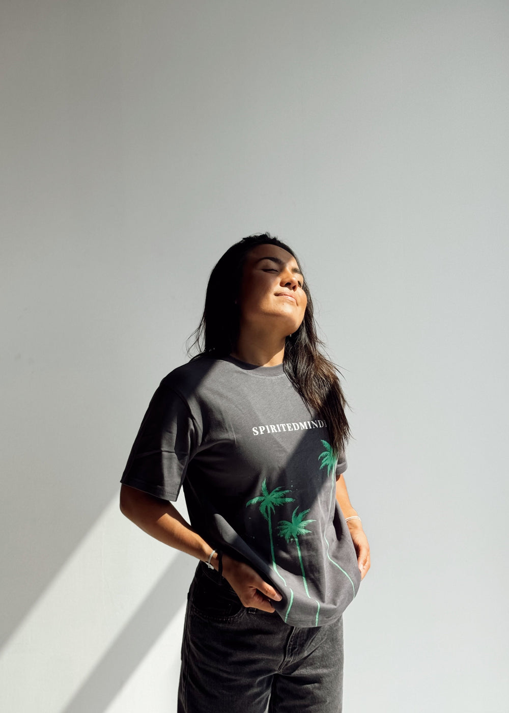 T-SHIRT BOXY "SLOW LIFE BY THE OCEAN" - UNISEXE