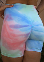 SHORT TIE DYE - VERT/BLEU