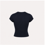 TOP MANCHES COURTES "ESSENTIEL" - BLEU NUIT