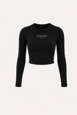 TOP MANCHES LONGUES "ESSENTIEL" NOIR